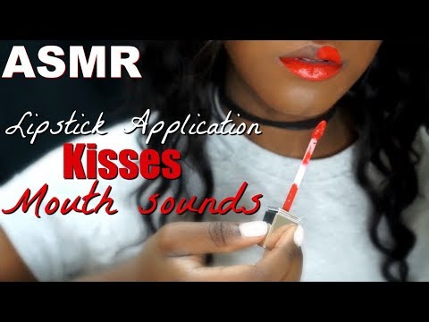 ❤ASMR  Lipstick Application | Trigger Words