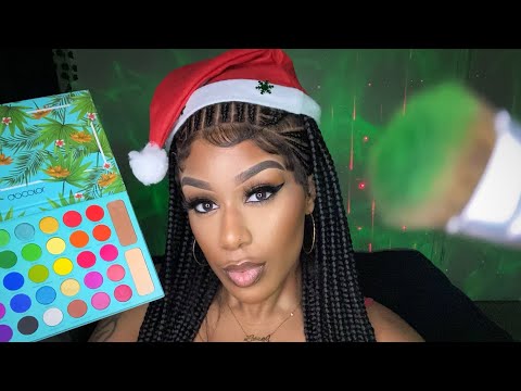 ASMR | 🎁🎄Stripper Friend Does Your Christmas Party Makeup ✨ (Roleplay)