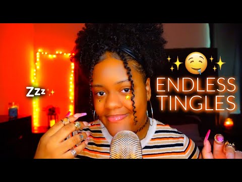 ASMR ✨Fast Mouth Sounds, Finger Flutters + Ring Sounds & Personal Attention 🤤♡ (ENDLESS TINGLES...🧡)