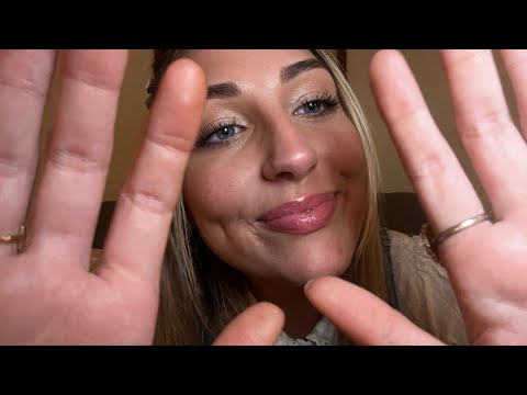 ASMR Up Close Personal Attention 🤗 (face touching, plucking, mouth sounds, countdown from 10)