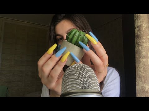 Asmr random triggers for sleep and relax / long nails tapping/ 100% 💤 😴