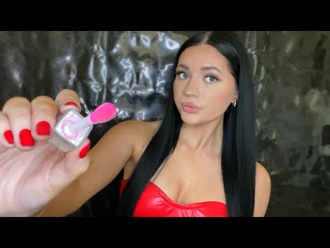 ASMR| DOING YOUR MAKEUP FOR A CHRISTMAS PARTY (PERSONAL ATTENTION)