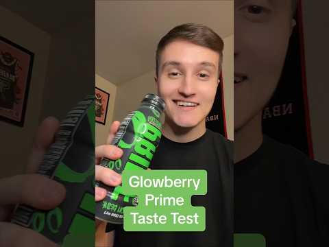 Glowberry PRIME Taste Test ⚫️🟢 ( ASMR ) #shorts #asmr #food
