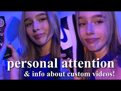 ASMR personal attention, mouth sounds, inaudible | I’M DOING CUSTOM VIDEOS?
