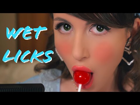 ASMR Wet Lollipop Sucking & Licking Sounds