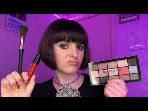 ASMR Rude Makeup Store Cashier😵💄💸 (+ gum chewing, roleplay)