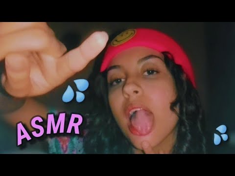 ASMR spit painting your face  👅💦 MOUTH SONDS 👄