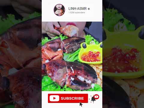 #shortvideo Eating lobster claw with #linhasmr