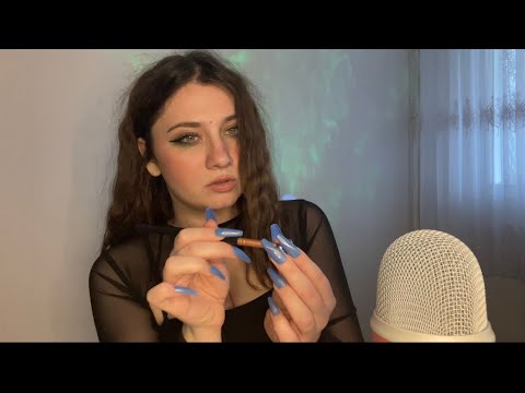 ASMR Painting Your Face Roleplay | Mouth Sounds And Spit Painting ❤️❤️