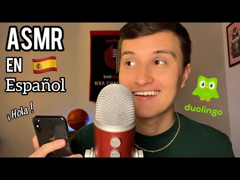 ASMR en Español | learning Spanish w/ Duolingo 🇪🇸💤