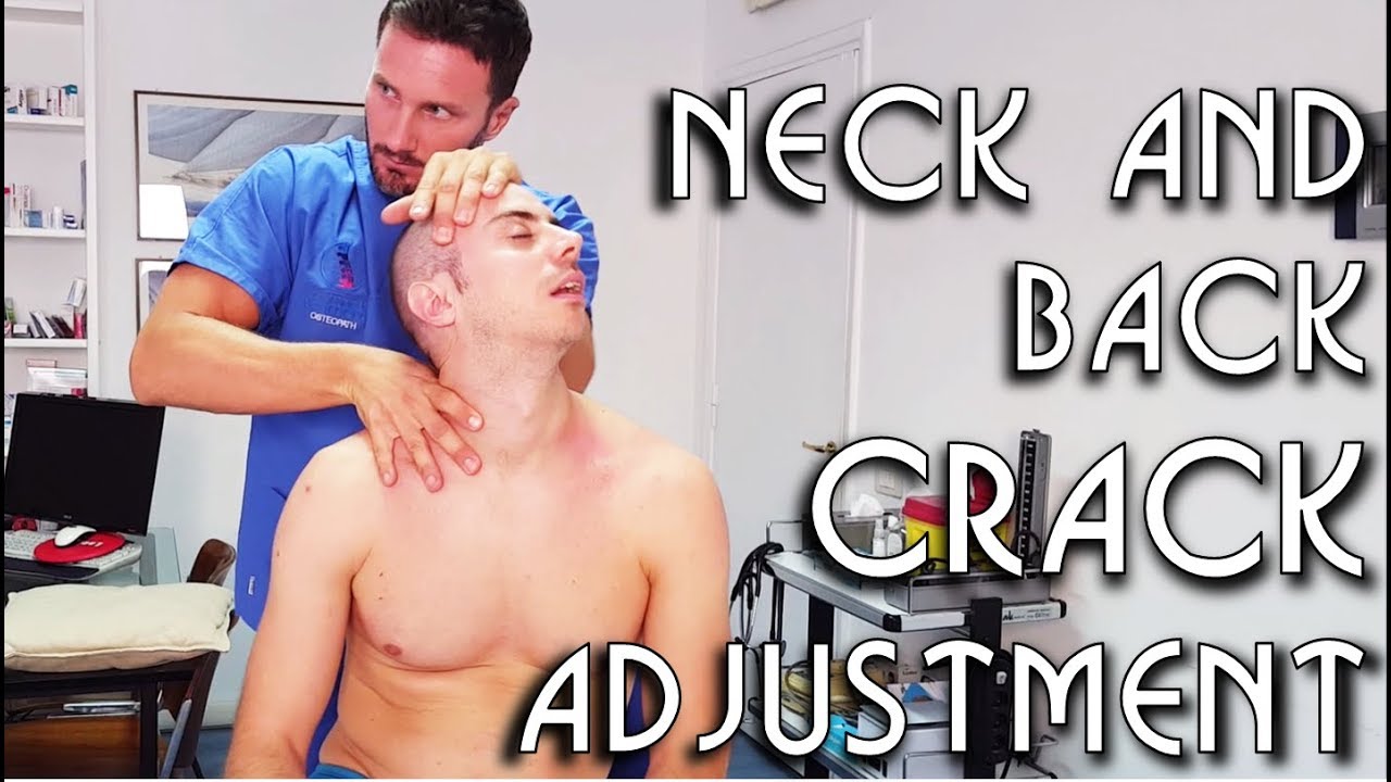 💆 Osteopathic Adjustment: Neck Back Legs Feet Arms and Mouth Cracking - ASMR video
