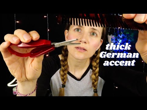 ASMR Girl with Thick German Accent Cuts Your Hair