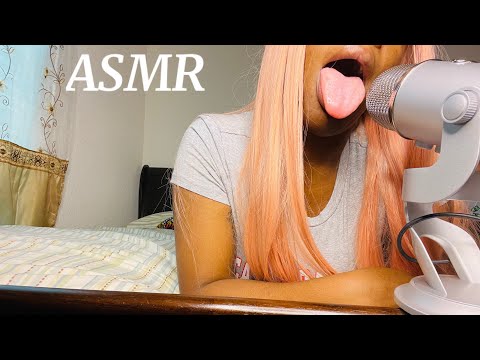 ASMR Mic Licking with Mouth Sounds (Soft Kisses)