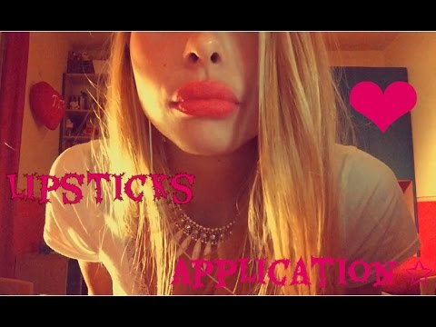 ASMR Trying My Lipsticks + Show And Tell (Ita)