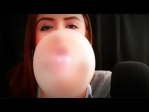 ASMR 👅 Chewing Gum & Blowing Bubbles (No Talking)