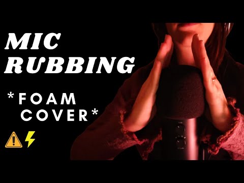 ASMR - Super FAST AND AGGRESSIVE MIC RUBBING, stroking with FOAM COVER | brain melting | No talking