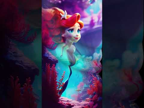 Нейросеть рисует Русалочка / The Little Mermaid