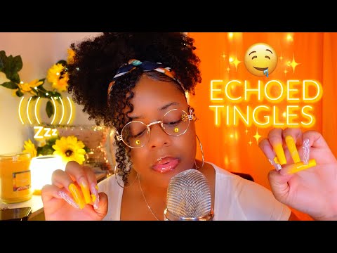 ASMR 💛✨Echoed Mouth Sounds & Triggers for Full Body Tingles & Sleep Inducing Relaxation 🤤 (SO GOOD)