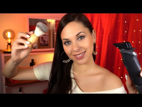 ASMR Men's haircut HEADSHAVE with CLIPPERS | Barbershop asmr roleplay