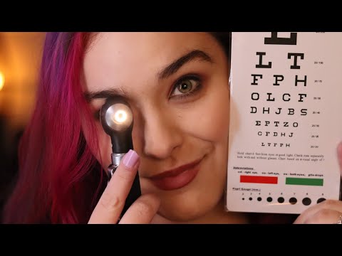 ASMR Eye Exam with INTENSE Light Triggers | Medical Examination Roleplay