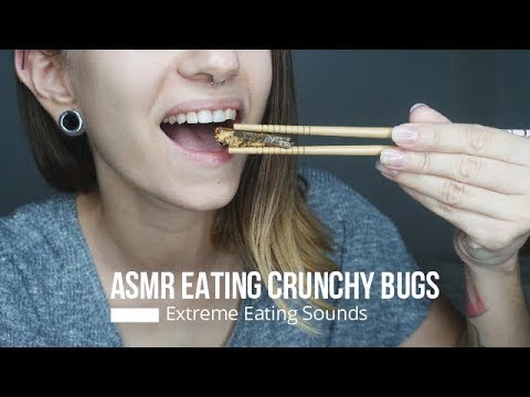 ASMR EATING CRUNCHY BUGS - No Talking Eating Sounds ESPECIAL 50K