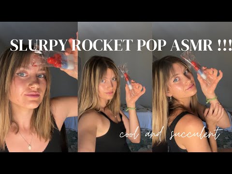 It’s hot out so here’s a cool and slurpy Popsicle ASMR 🥵❄️