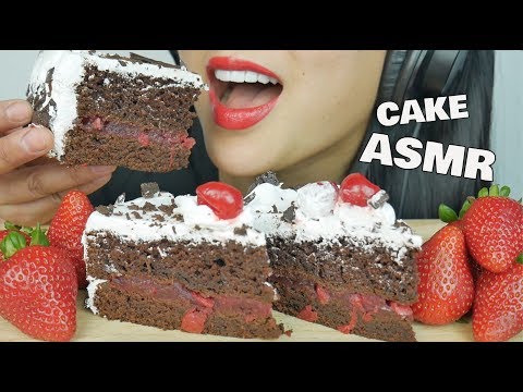 ASMR BLACK FOREST CAKE (EATING SOUNDS) | SAS-ASMR