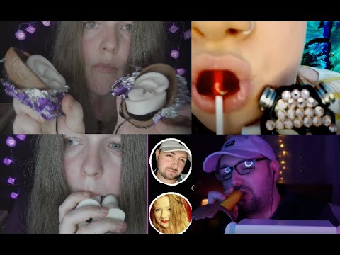 Mics Inside Easter Eggs, Mouth Sounds, Ear Eating, Ft. PassionFlower ASMR & Just Relax ASMR