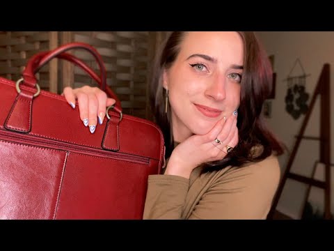 ASMR What's in my Briefcase 💼 (tapping, whispered)