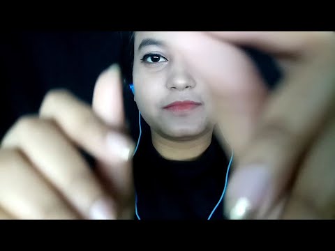 ASMR Gently Face Touching & Tapping With Mouth Sounds