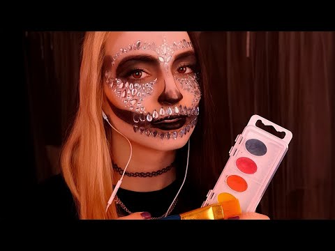ASMR | Doing Your Face Paint on Halloween