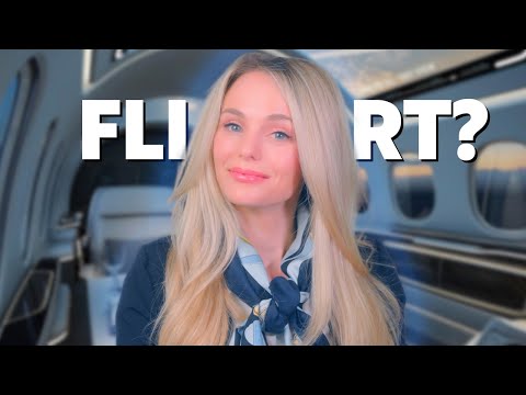 Are You Flirting With Your Cute Flight Attendant? 👩‍✈️❤️ On Your Private Jet ✈️  (ASMR Roleplay)