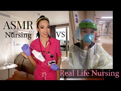 ASMR Covid 19 Unit Nursing (A Look into what I do Inside a Real Nursing Unit)