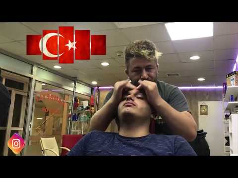ASMR = turkish barber massage = ARM-FACE-BACK-HEAD MASSAGE= kafa-sırt-kol-yüz masaj'ı=SLEEP MASSAGE