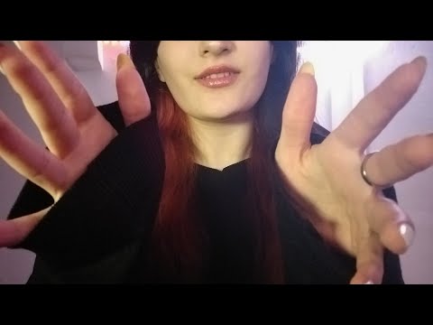 ASMR relaxing personal attention~face touching ~tongue clicking