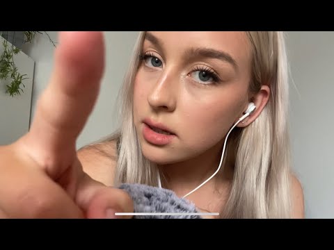 ASMR | Fluffy Mic with Breathy Whispers + Camera Tapping