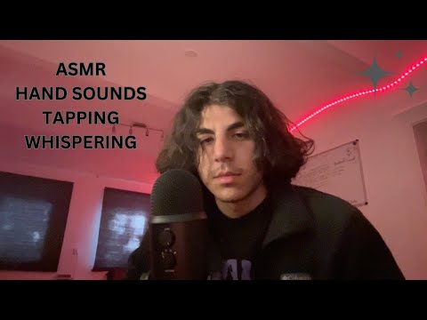 ASMR Hand Sounds, Deck Tapping ( + whispering)