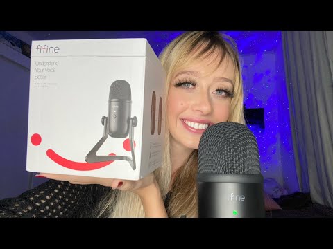 ASMR - Unboxing microfone Fifine k678