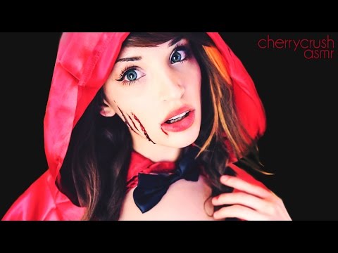 ASMR Red Riding Hood // Halloween Makeup Look // Cherry Crush