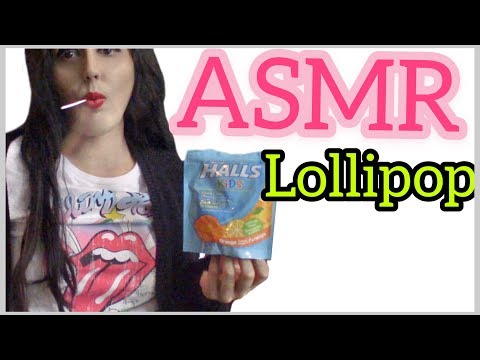 ASMR Lollipop Eating Sounds! - 🍭Halls Vitamin C Pops for my Sore Throat💕