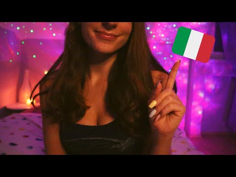 ASMR | Trying to speak ITALIAN 🇮🇹 Tingly Whispers and Hand Movements