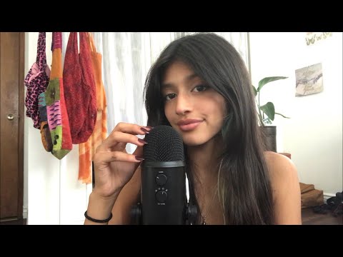 ASMR Microphone scratching and mouth sounds￼
