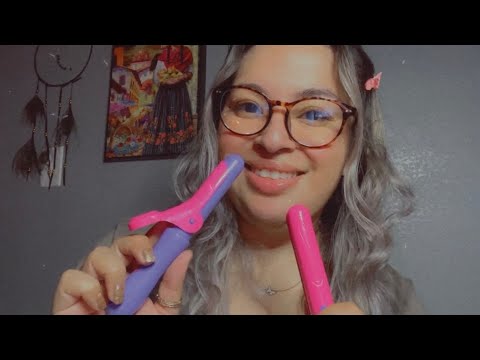 ASMR Vlogmas Day 8| FriendStyling your hair- straightening & curling-personal attention ♥️