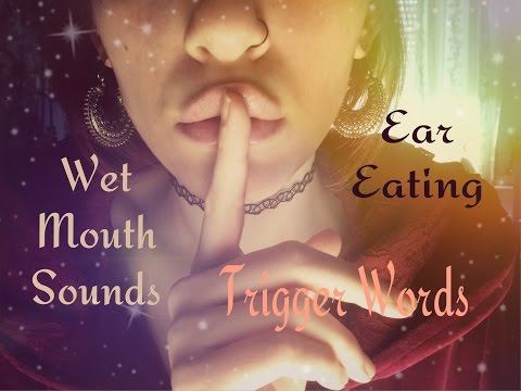ASMR ❤ CLOSE UP 💋 Wet MOUTH Sound, EAR EATING! 👂