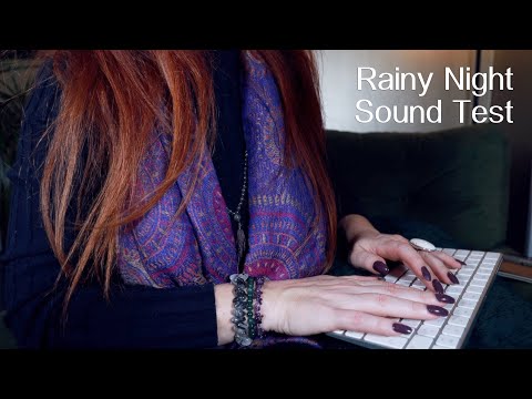 ASMR Sound Test 🤲🏼 Talking Hands 🤲🏼 Whispered in Rain