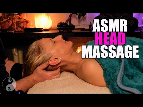 ASMR Tingly Head & Neck Massage with soothing music for SLEEP!
