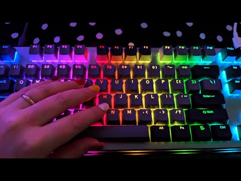 People Always Ask me.. Alysaa What Does Your Keyboard Sound Like? ASMR Keyboard Typing (No Talking)