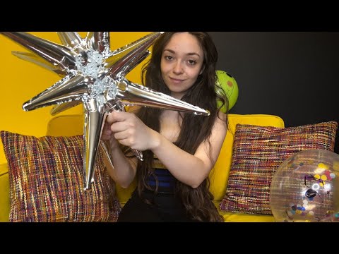 ASMR Intense Latex & Foil Balloon Tapping, Squeezing, Crumbling, Rubbing  Sounds For Deep Sleep