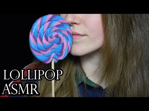 ASMR ♥ Lollipop Licking & Sucking  ♥ Binaural Ear to Ear Mouth Sounds