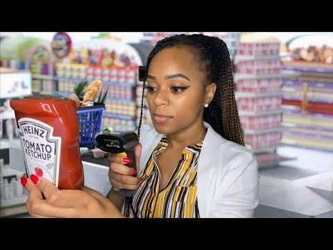 ASMR | 🏪 Nosy Grocery Store Clerk Roleplay | Retail Therapy | Soft Spoken